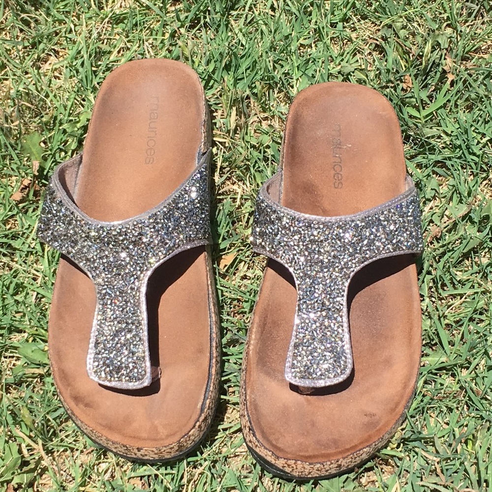 Rhinestone Sandals Birkenstock style